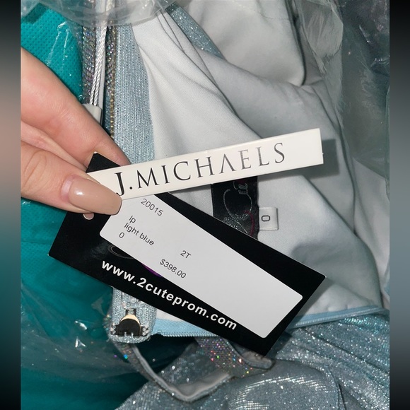 Blue J. Michaels Two Piece Prom Dress - Size 0 - Picture 3 of 4